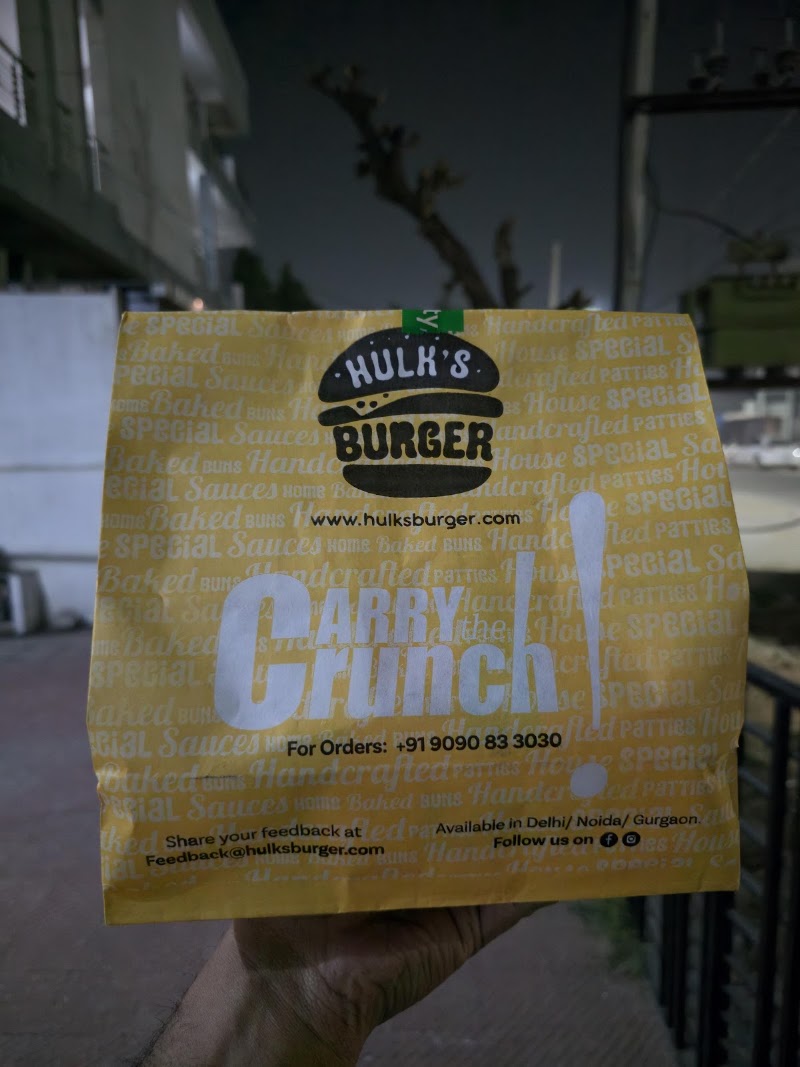Hulk's Burger - Hulk's Burger, Galhot Rest Mart, Chhoti Mata Mandir, G-26, More, near Jharsa Village, Kanhai, Jharsa Village, Sector 39, Gurugram, Haryana 122003, India