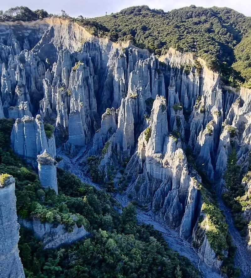 Putangirua Pinnacles Scenic Reserve and campsite