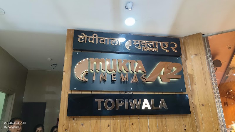 Topiwala Mukta A2 Cinemas, Goregaon West - Topiwala Mukta A2 Cinemas, Goregaon West 2nd Floor, Topiwala Center, Topiwala Rd, near Station (West, Kakaji Nagar, Jawahar Nagar, Goregaon East, Mumbai, Maharashtra 400104, India