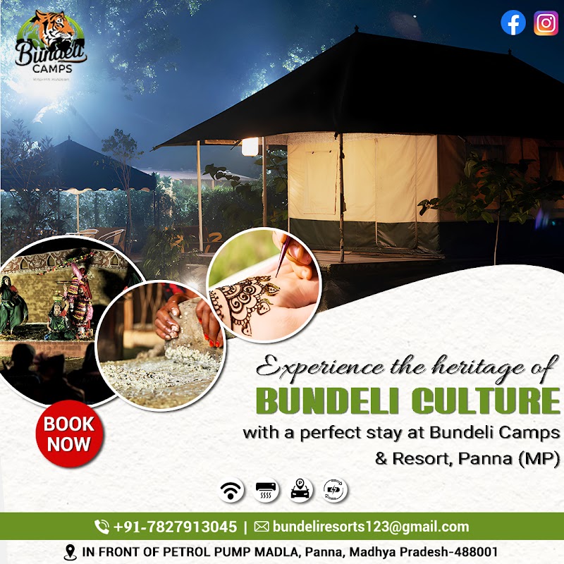 Bundeli Camps & Resort - Bundeli Camps & Resort, in front of PETROL PUMP, Madla, Madhya Pradesh 488001, India