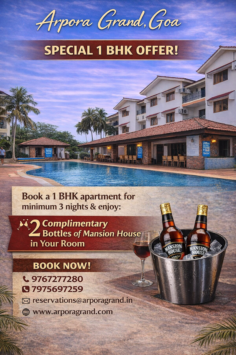 Arpora Grand - Arpora Grand, ARPORA ROAD Anjuna, Calangute - Arpora Rd, near Narrow Bridge Ghorbhat, Rd, Little, Baga, Arpora, Goa 403516, India