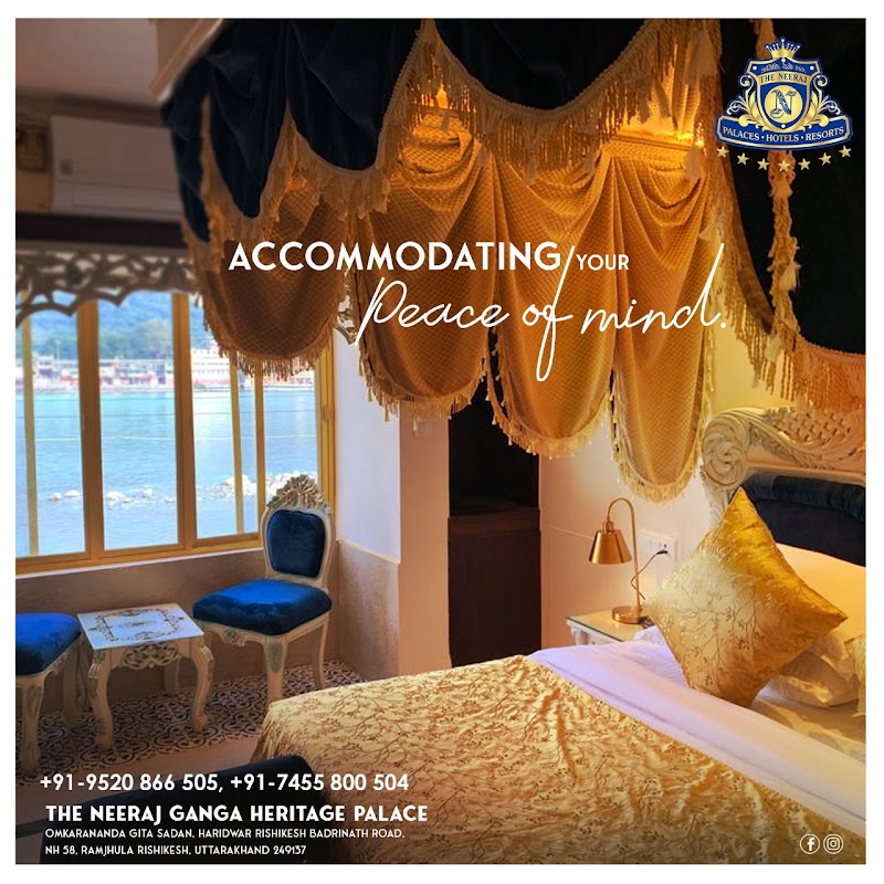 The Neeraj Ganga Heritage Palace | Best Hotel In Rishikesh - The Neeraj Ganga Heritage Palace | Best Hotel In Rishikesh Omkarananda Gita sadan Badrinath Road, NH 58, Muni Ki Reti, Rishikesh, Uttarakhand 249192, India