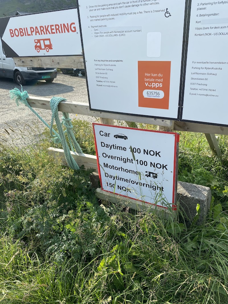 Innersand Parking - Innersand Parking, Fv806 3-7,8387, 8387 Fredvang, Norway