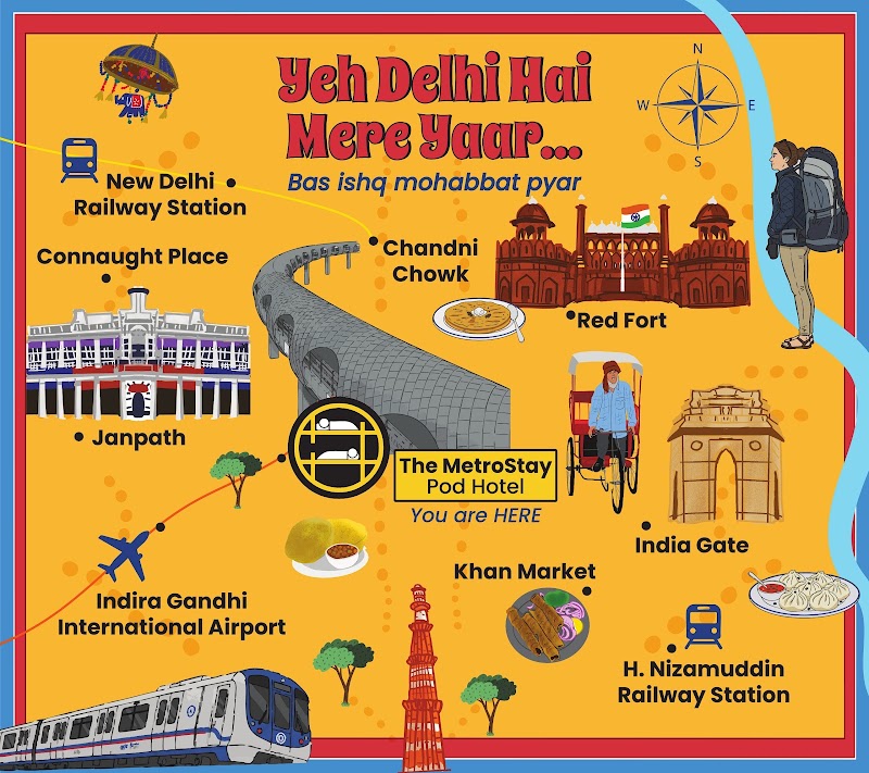 The Metrostay POD Hotel - The Metrostay POD Hotel Bhavbhuti Marg, Kamla Market, Ajmeri Gate, New Delhi, Delhi, 110001, India