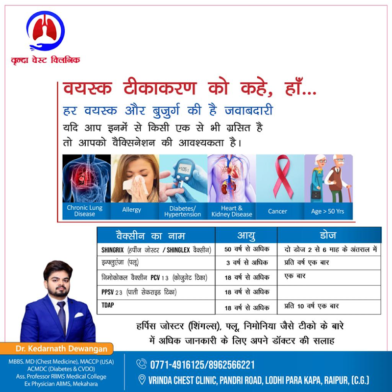 Vrinda multispeciality hospital - Vrinda multispeciality hospital, Vrinda Chest hospital, Pandri Rd, Lodhi Para Kapa, Raipur, Chhattisgarh 492004, India
