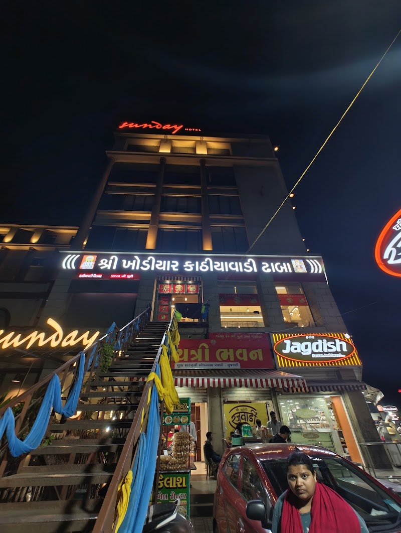 Shree Khodiyar Kathiyawadi Dhaba - Shree Khodiyar Kathiyawadi Dhaba, Iscon Janmahal, FF4, Opp. Pravasi Gruh, Near Railway Station, Maharaja Sayajirao University, Sayajiganj, Vadodara, Gujarat 390007, India