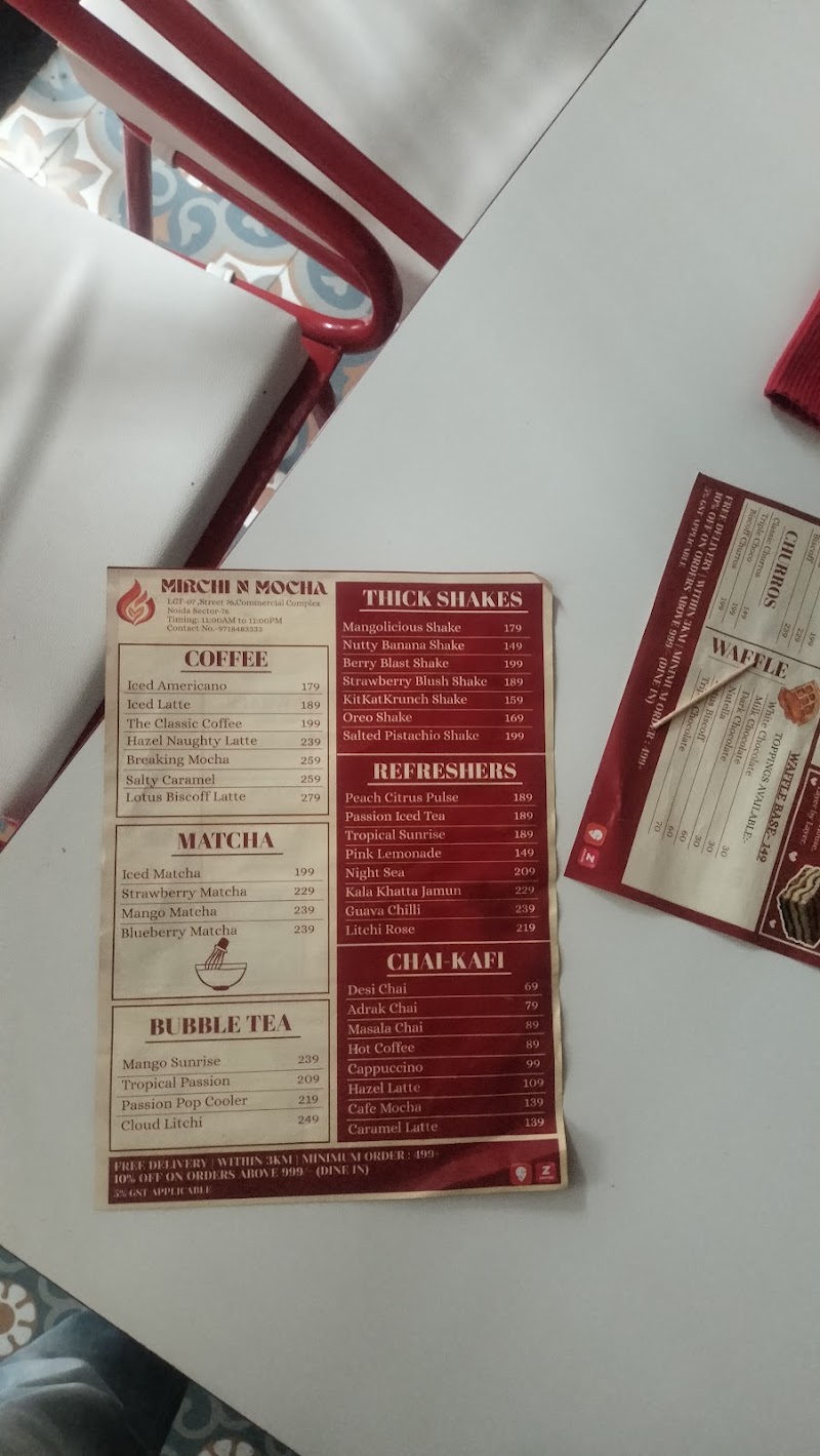 MIRCHI N MOCHA - MIRCHI N MOCHA LG07, STREET 76, Amarpali Silicon City, Sector 76, Noida, Uttar Pradesh 201301, India