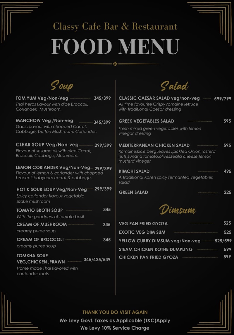 Classy Cafe Bar & Restaurant - Classy Cafe Bar & Restaurant G-24, 2nd Floor, South Extension I, Block G, New Delhi, Delhi 110049, India