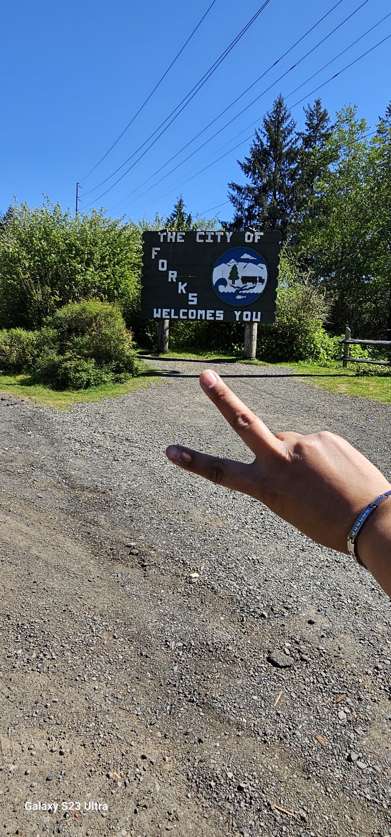 Forks Welcome Sign - Forks Welcome Sign, HWY 101 N Forks Ave, Forks, WA 98331, USA