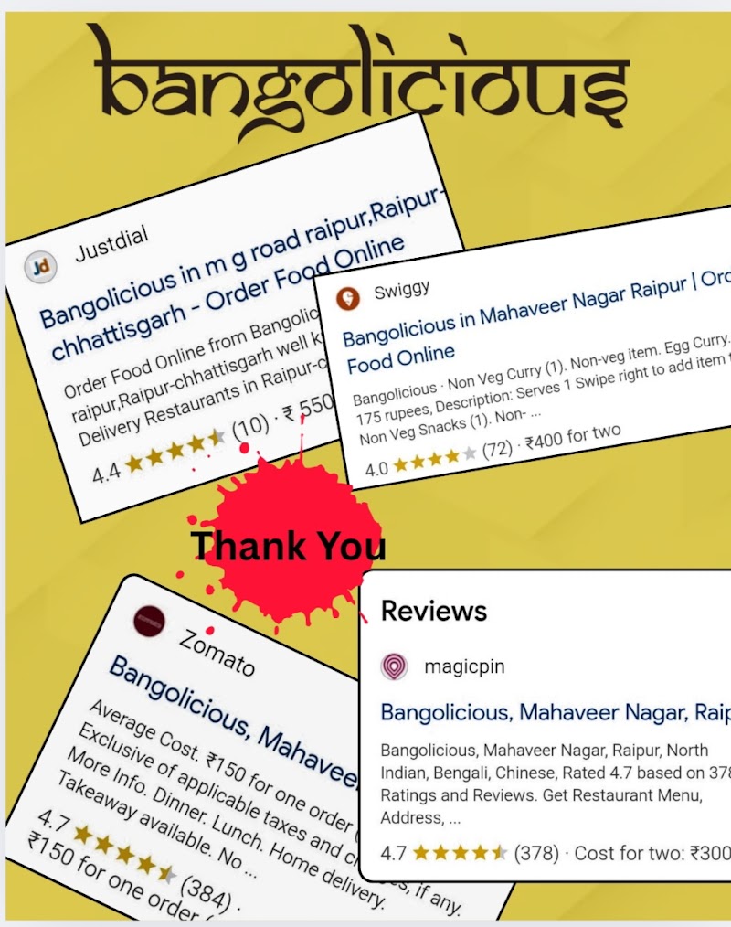 Bangolicious (Cloud Kitchen) - Bangolicious (Cloud Kitchen), SHANTINEED, C, 5/A, Gayatri Vihar, Mahaveer Nagar, Raipur, Chhattisgarh 492001, India