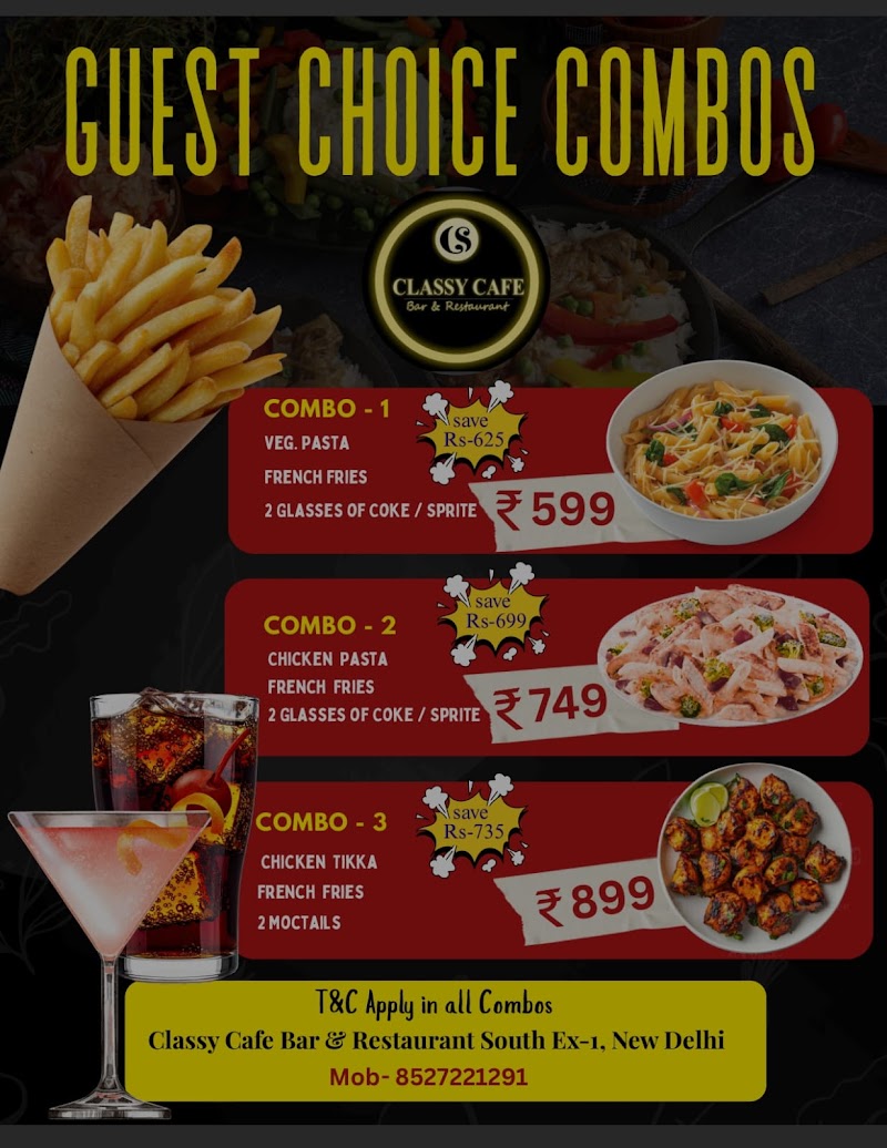 Classy Cafe Bar & Restaurant - Classy Cafe Bar & Restaurant G-24, 2nd Floor, South Extension I, Block G, New Delhi, Delhi 110049, India