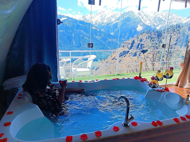 Nirvana Hamta Retreat Glamping Domes and Homestay, Sethan, Manali - Nirvana Hamta Retreat Glamping Domes and Homestay, Sethan, Manali Curve no 30, Hampta AD Hydro project, Prini, Manali, Himachal Pradesh 175143, India
