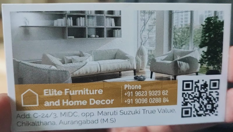 Elite Furniture and Home Decor - Elite Furniture and Home Decor MIDC, C-24/3, opp. Maruti Suzuki True Value, MIDC Industrial Area, Chilkalthana, Chhatrapati Sambhajinagar, Maharashtra 431006, India