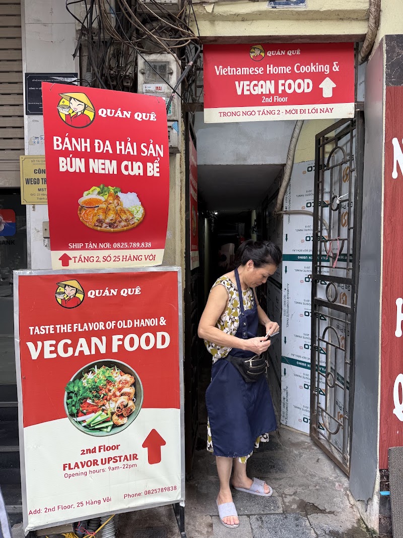 Quán Quê | VEGAN FOOD· VIETNAMESE HOME FOOD · DRINKS - Quán Quê | VEGAN FOOD· VIETNAMESE HOME FOOD · DRINKS 25, Number 25 P. Hàng Vôi, Street, Hoàn Kiếm, Hà Nội, Vietnam