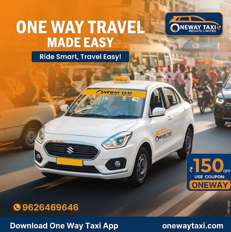 One Way Taxi - One Way Taxi 45, Bajanai Kovil St, Kuppannayakkanpetai, Iswarya Nagar, Nemilichery, Chromepet, Chennai, Tamil Nadu 600044, India