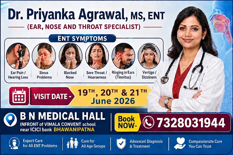 B N Medical Hall I Best Doctor Consultation - B N Medical Hall I Best Doctor Consultation, Plot No - 3109/6870 INFRONT OF VIMALA CONVENT SCHOOL, near ICICI BANK BHAWANIPATNA, Ramsagarpada, Bahadur Bagicha Pada, Bhawanipatna, Odisha 766001, India