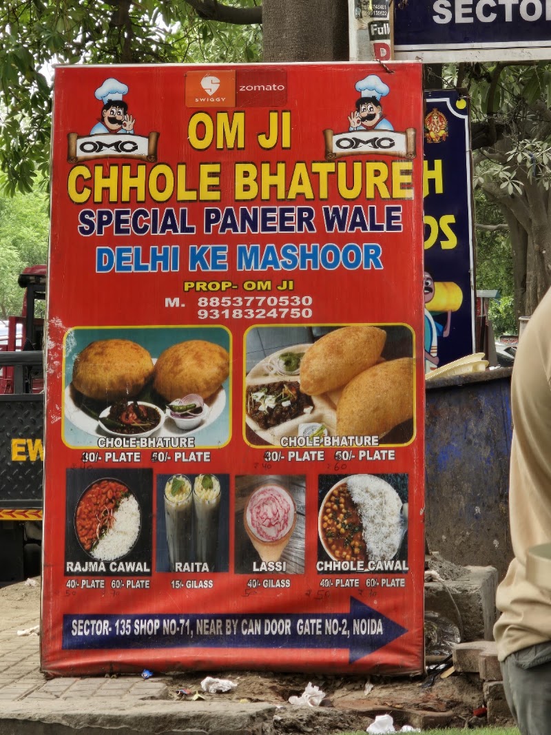 Om ji chhole bhature - Om ji chhole bhature, Gate no 5, opposite ABC, Sector 135, Noida, Uttar Pradesh 201304, India