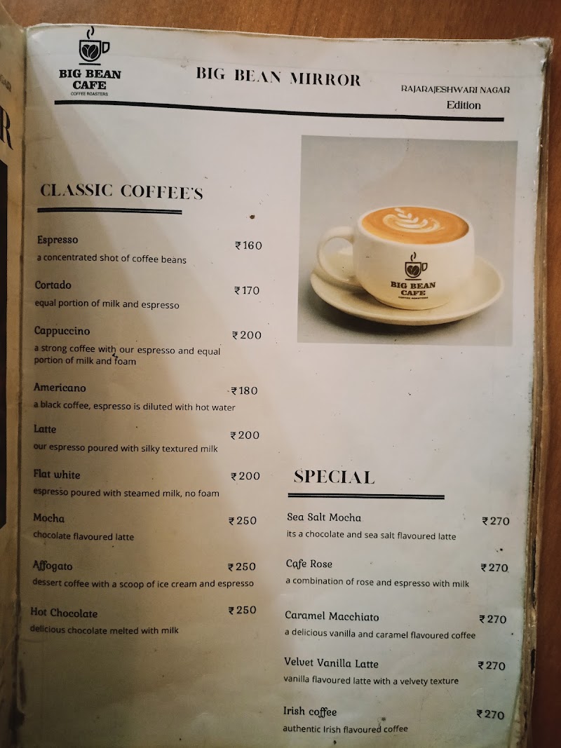 Big Bean Cafe - Big Bean Cafe Ygr, signature mall, Rajarajeshwari Nagar, Bengaluru, Karnataka 560098, India