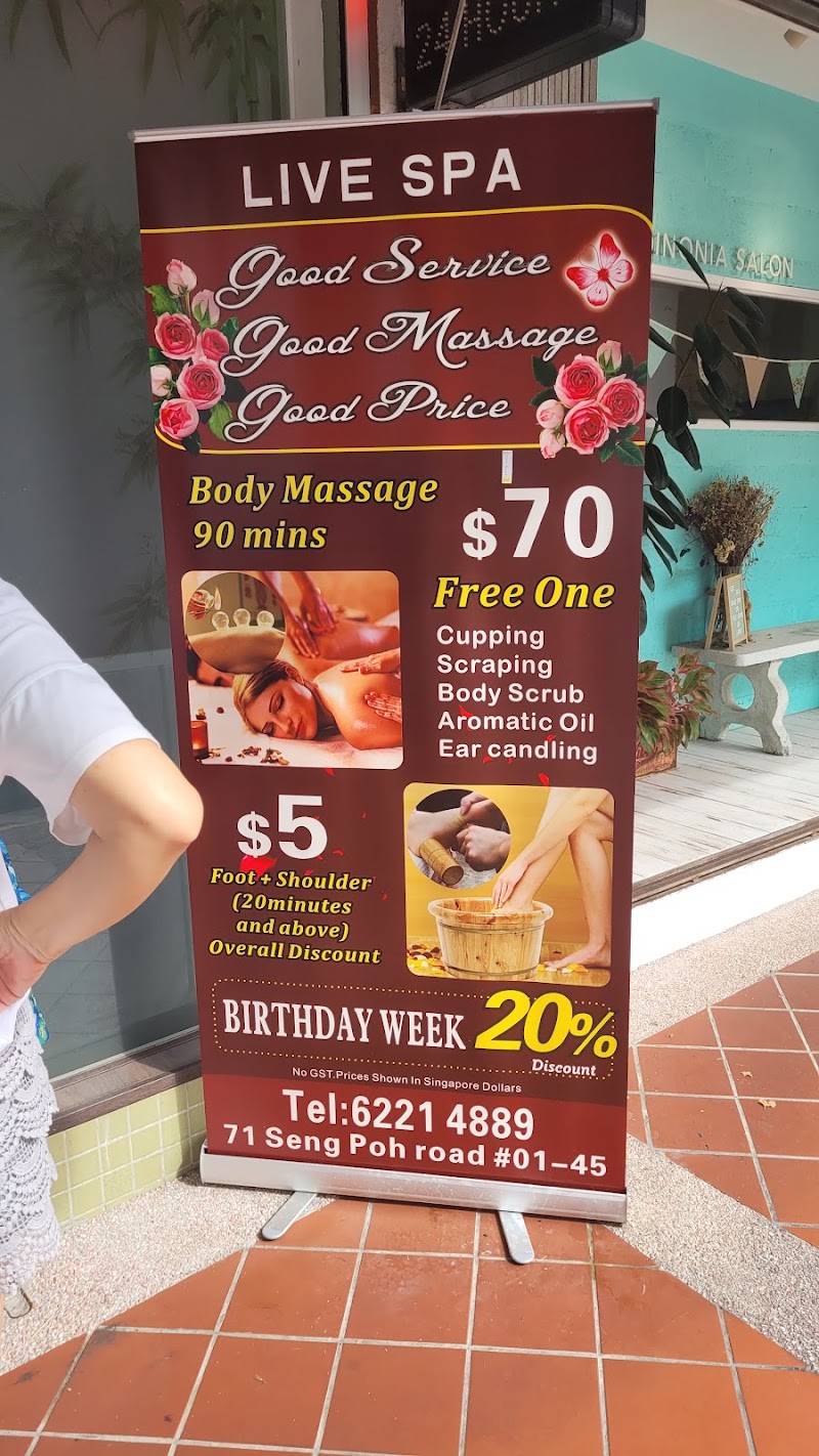 Live Spa - Live Spa, 71 Seng Poh Rd, #01-45, Singapore 160071