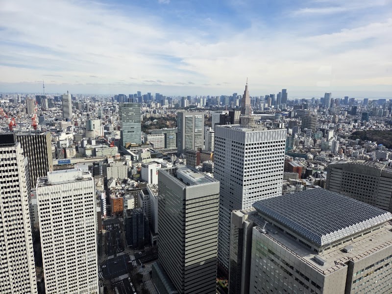 Tokyo Metropolitan Government Building | North Observation Deck - Tokyo Metropolitan Government Building | North Observation Deck Japan, 〒163-8001 Tokyo, Shinjuku City, Nishishinjuku, 2-chōme−8−１ Tochomae Station, 45F