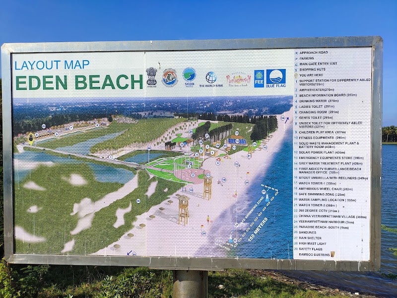 Eden Beach - Blue flag Beach - Eden Beach - Blue flag Beach Maraimalai Adigal St, Ariyankuppam, Chinna Veerampattinam, Puducherry 605007, India