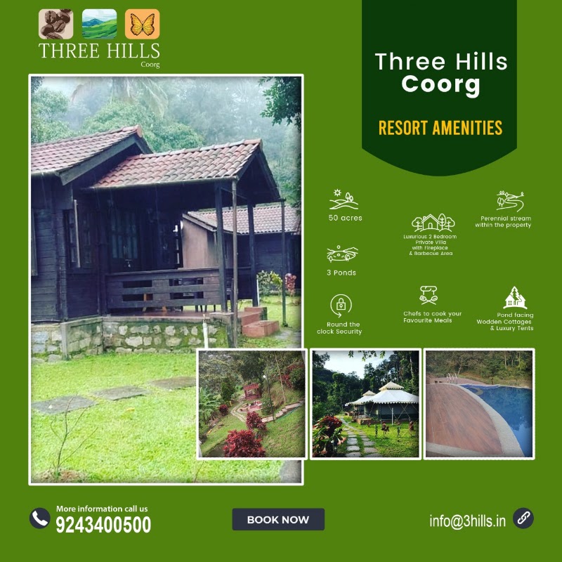 Three Hills, Coorg - Three Hills, Coorg Hobli, Betathur, Bhagamandala, Madikeri, Karnataka 571201, India