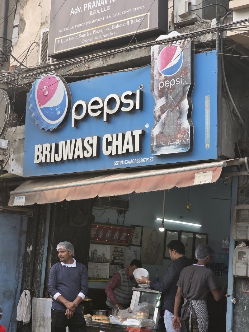 Brijwasi Chat Bhandar - Brijwasi Chat Bhandar, Opposite giani tea stall, Maharaja Ranjit Singh Nagar, INA Colony, Amritsar, Punjab 143001, India