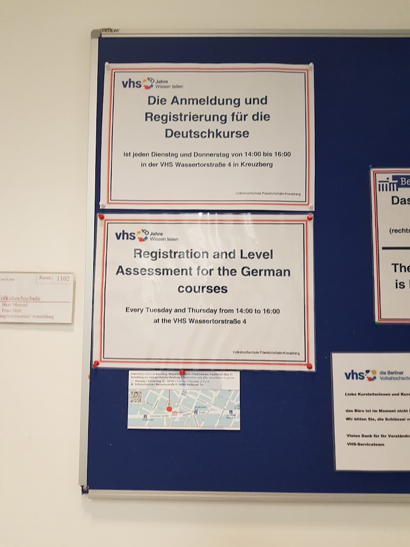 Volkshochschule Friedrichshain-Kreuzberg - Volkshochschule Friedrichshain-Kreuzberg Frankfurter Allee 37, 10247 Berlin-Bezirk Friedrichshain-Kreuzberg, Germany