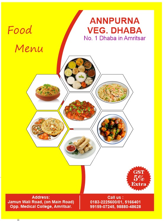 Annpurna Veg. Dhaba - Annpurna Veg. Dhaba Circular Rd, Opp. Medical College, Dayanand Nagar, Amritsar, Punjab 143001, India