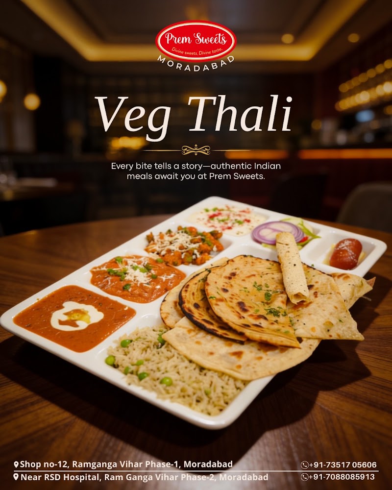Prem Sweets (Restaurant, Sweets, Chaat and Bakery) - Prem Sweets (Restaurant, Sweets, Chaat and Bakery) Akash Meghdutam, near RSD Hospital, Ram Ganga Vihar Phase 2, Moradabad, Uttar Pradesh 244105, India