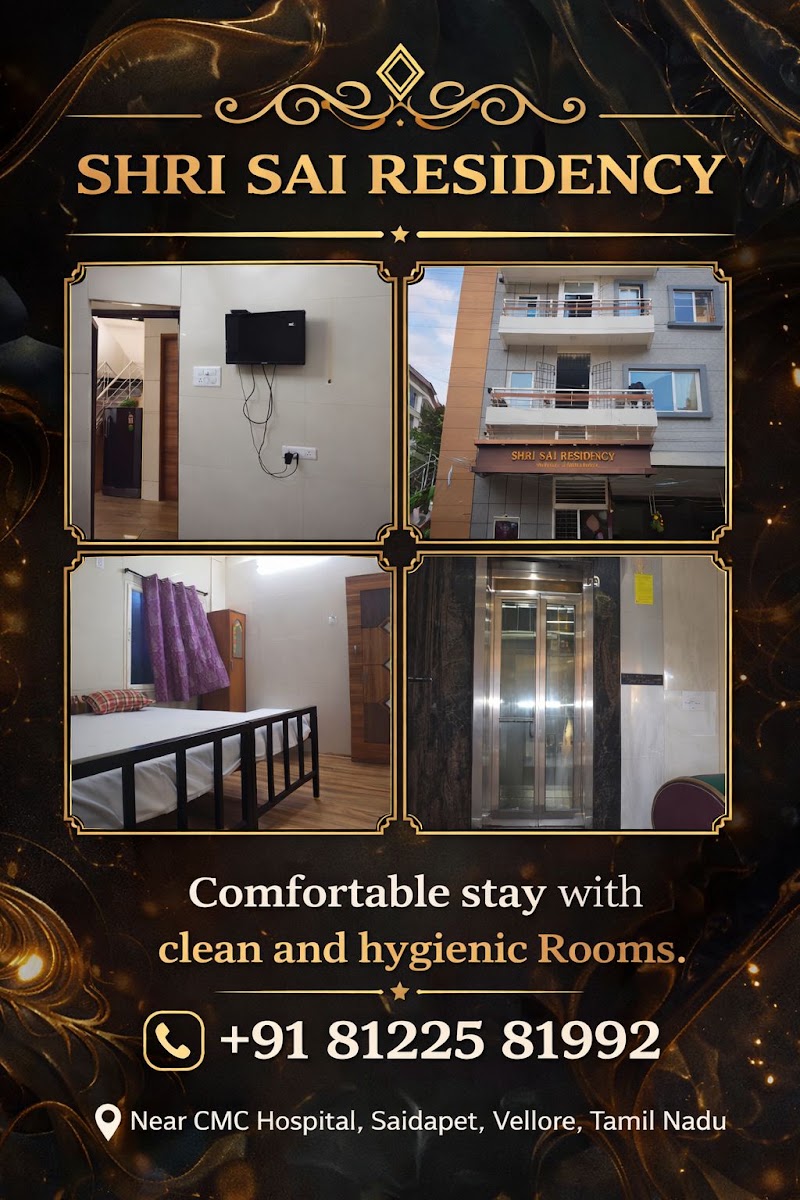 Shri Sai Residency - Shri Sai Residency Door No: 204, Main Bazaar Rd, Saidapet, Vellore, Tamil Nadu 632012, India