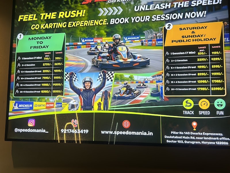 Speedomania - Go karting - Speedomania - Go karting Pillar No 140 Dwarka Expressway, Daulatabad Main Rd, near landmark office, Sector 103, Gurugram, Haryana 122006, India
