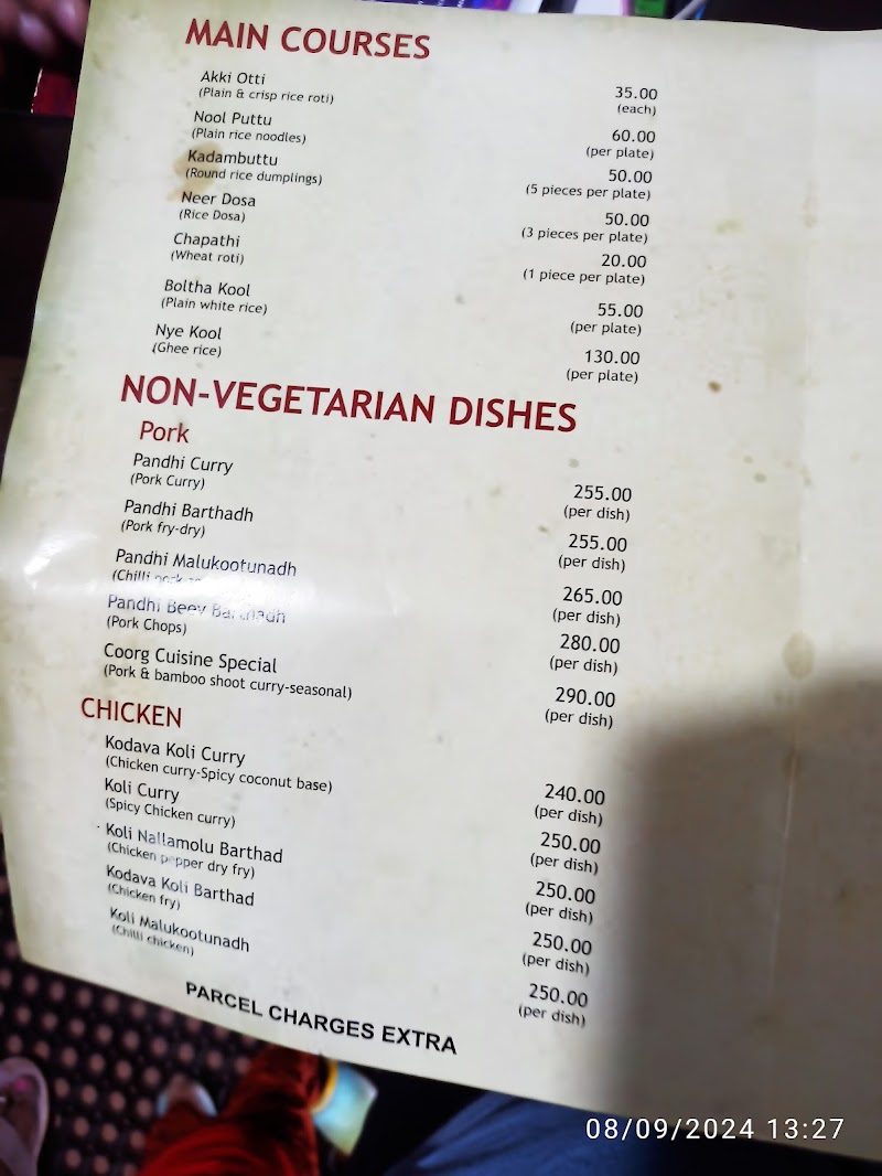 Coorg Cuisine - Coorg Cuisine Main, Bus Stand Rd, opposite Post Office, Stuart Hill, Madikeri, Karnataka 571201, India