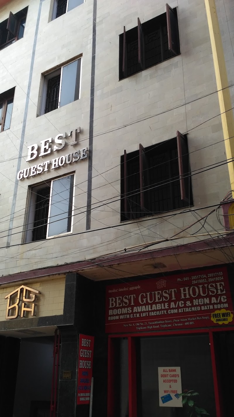 Best Guest House - Best Guest House No 18, Tassudin Khan Street, Near Adambakkam Market Bus Stop, Triplicane, Police Quarters, Triplicane, Chennai, Tamil Nadu 600005, India