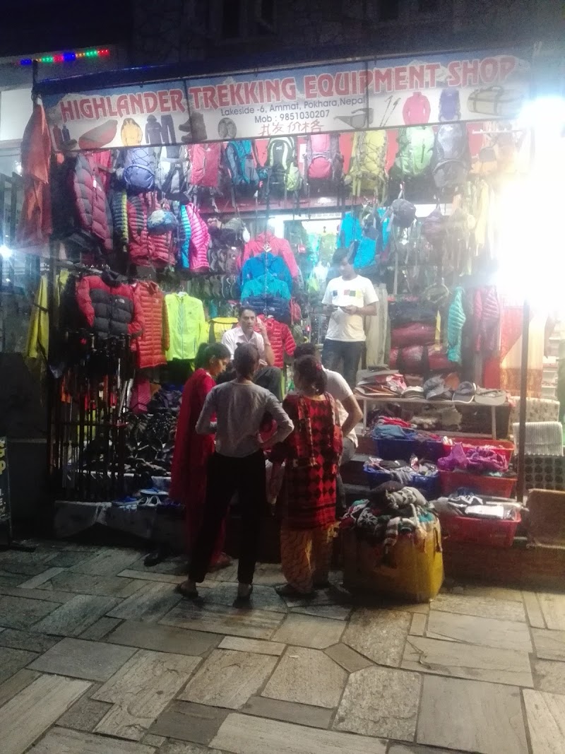 Highlander Trekking Equipment Shop - Highlander Trekking Equipment Shop 6X37+PPG, Lakeside Rd, Pokhara 33700, Nepal