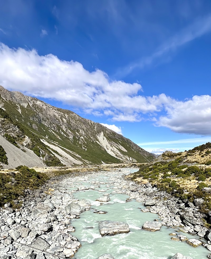 The First Swing Bridge - The First Swing Bridge, Hooker Valley Track, Aoraki/Mount Cook National Park, Canterbury Region 7999, New Zealand