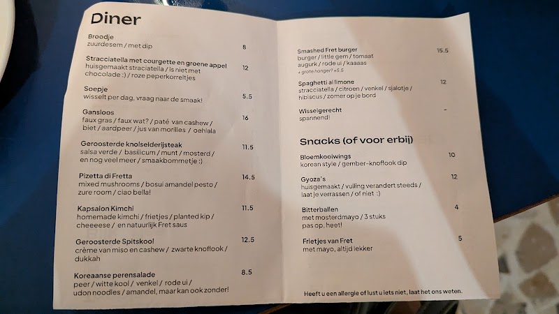Eten bij Fret - Eten bij Fret Postelstraat 37, 5211 DW 's-Hertogenbosch, Netherlands