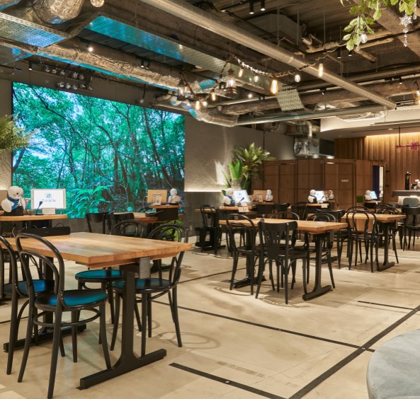 DAWN | Avatar Robot Cafe ver.β - DAWN | Avatar Robot Cafe ver.β Japan, 〒103-0023 Tokyo, Chuo City, Nihonbashihonchō, 3-chōme−8−３ １階