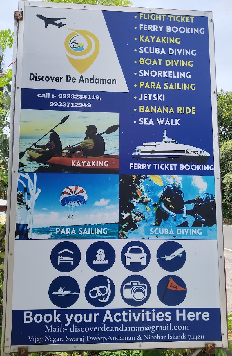 Discover De Andaman - Discover De Andaman, Vijay Nagar, Swaraj Dweep, Havelock, Andaman and Nicobar Islands 744211, India