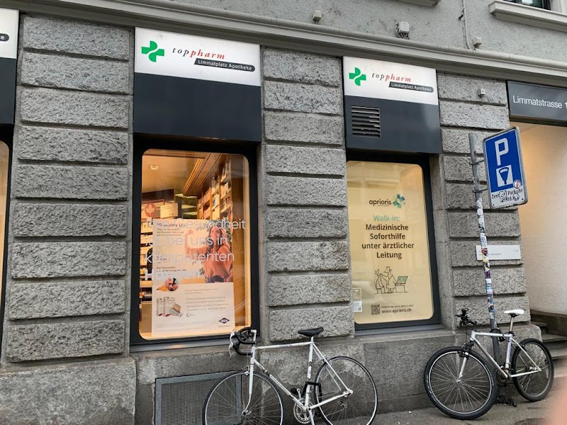 aprioris Soforthilfe-Praxis Limmatplatz - aprioris Soforthilfe-Praxis Limmatplatz, TopPharm Apotheke, Limmatstrasse 119, 8005 Zürich, Switzerland
