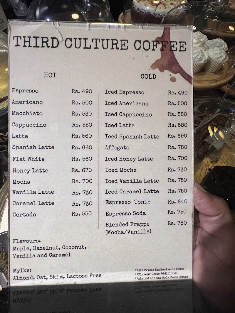 Third Culture Coffee - DHA - Third Culture Coffee - DHA 279 Block, F9FF+JCH, Sector Y DHA Phase 3, Lahore, 54810, Pakistan