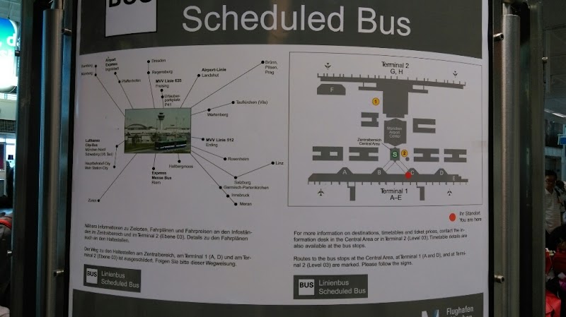 Access Point Terminal 1, Departures (A and B) - Departures Bus/Taxi/Transfer - Access Point Terminal 1, Departures (A and B) - Departures Bus/Taxi/Transfer, Terminalstr. West Terminal 1 - Modul B - Ebene 04, 85356 Oberding, Germany