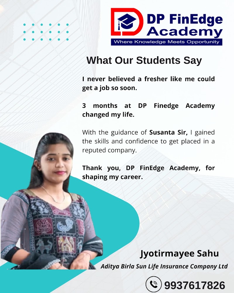 DP FinEdge Academy - DP FinEdge Academy, in front of UP School, Gangadhar Nagar, Govindpali, Bargarh, Odisha 768028, India