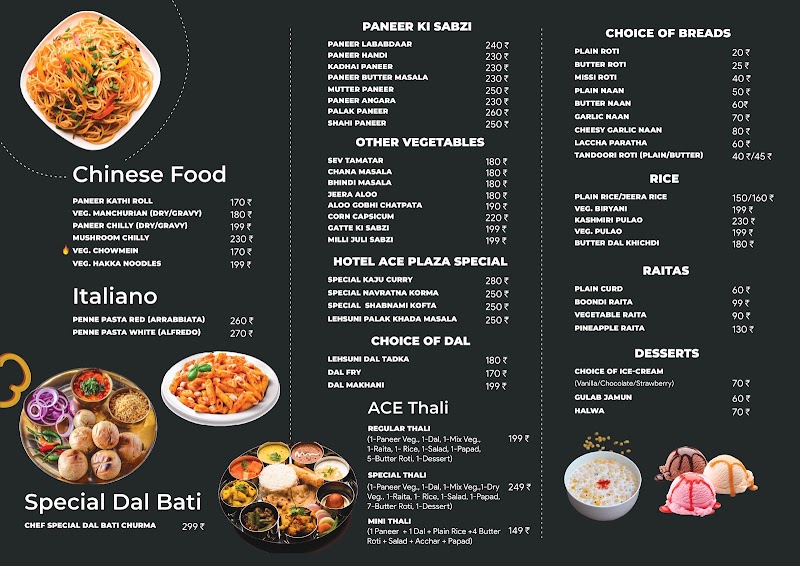 Kasuri - Veg. Restaurant - Kasuri - Veg. Restaurant Ground Floor, Hotel Ace Plaza, Gulab Bagh Rd, opp. Sindhi Dharamshala, Old City, Brahmpuri, Udaipur, Rajasthan 313001, India
