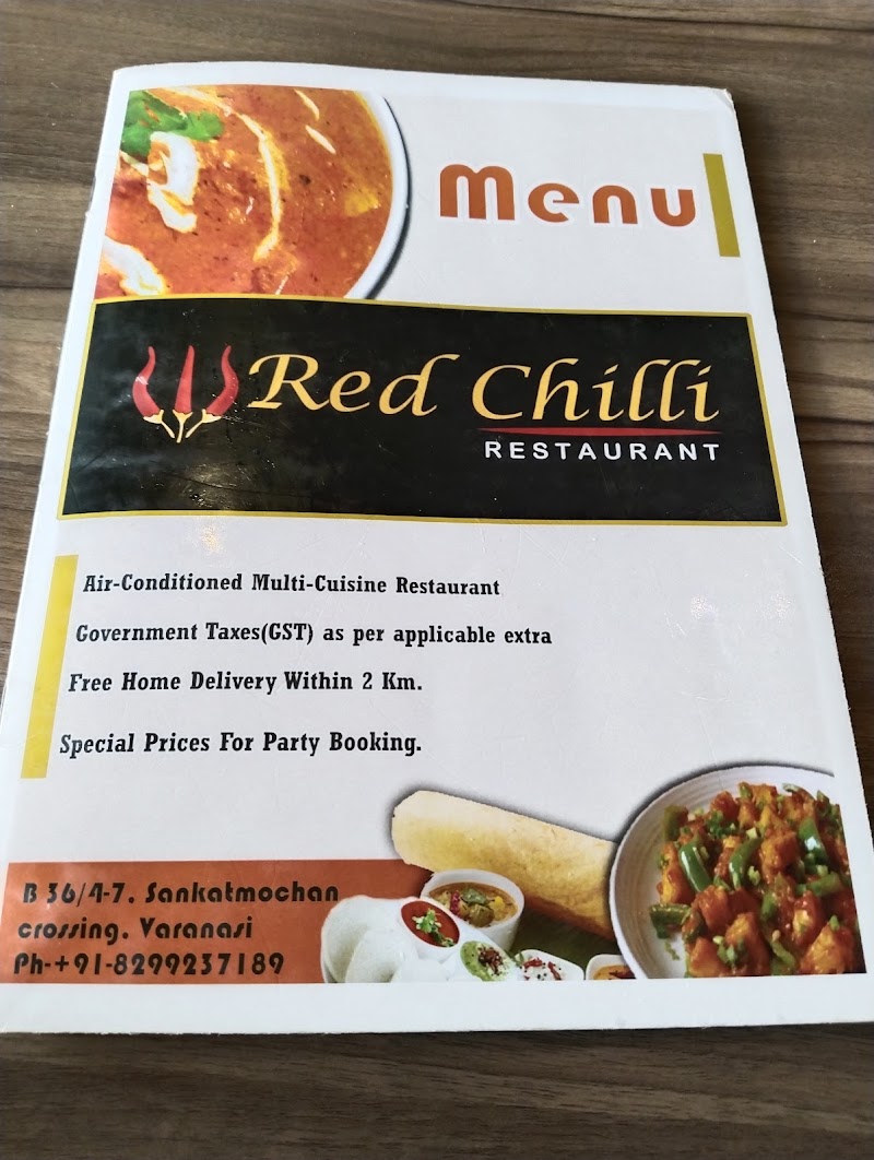 Red Chilli Restaurant - Red Chilli Restaurant B 36/4-7, Sankat Mochan, Lanka Rd, Tulsi Manas Mandir Colony, Crossing, Varanasi, Uttar Pradesh 221005, India
