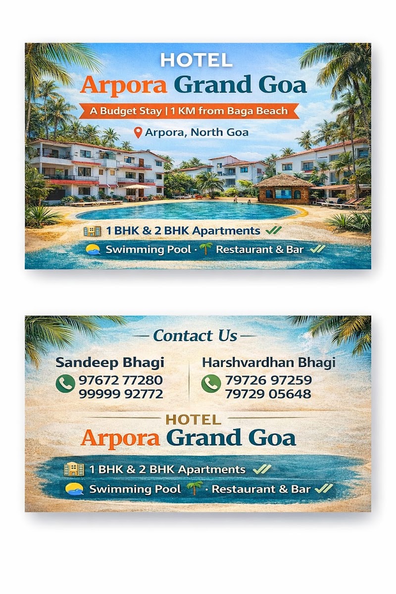 Arpora Grand - Arpora Grand, ARPORA ROAD Anjuna, Calangute - Arpora Rd, near Narrow Bridge Ghorbhat, Rd, Little, Baga, Arpora, Goa 403516, India