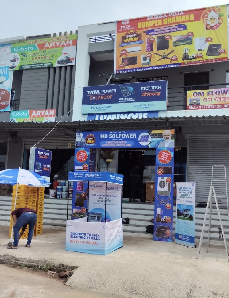 TATA POWER SOLAR - IND SOLPOWER - TATA POWER SOLAR - IND SOLPOWER, SHOP NO -03, CHOWK, Ladarpali, Attabira, Odisha 768027, India