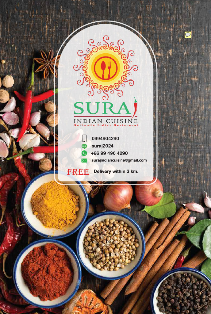 SURAJ INDIAN CUISINE KOH KAEW PHUKET - SURAJ INDIAN CUISINE KOH KAEW PHUKET 99/20, The Rich villas, ตำบล เกาะแก้ว อำเภอเมืองภูเก็ต ภูเก็ต 83000, Thailand