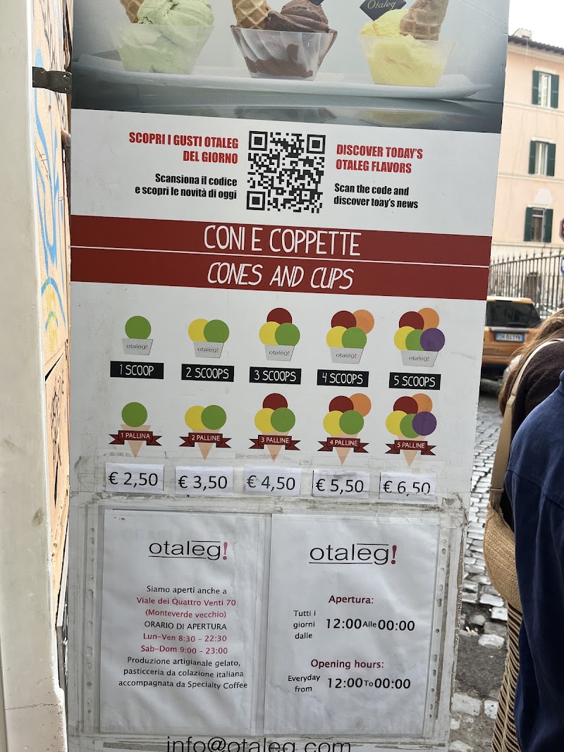 Otaleg - Ice-cream - Otaleg - Ice-cream, Via di S. Cosimato, 14a, 00153 Roma RM, Italy