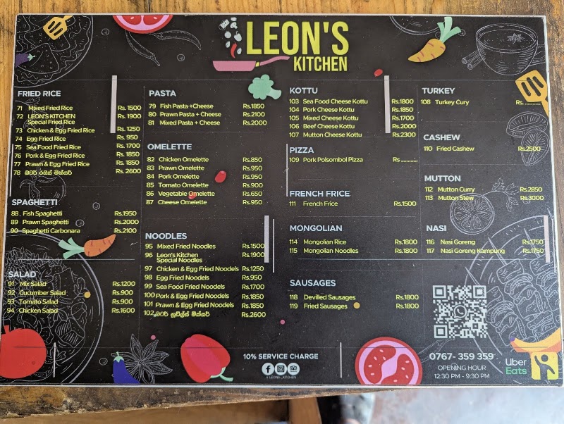 Leon's Kitchen - Leon's Kitchen, 368P+448, Galle 80000, Sri Lanka